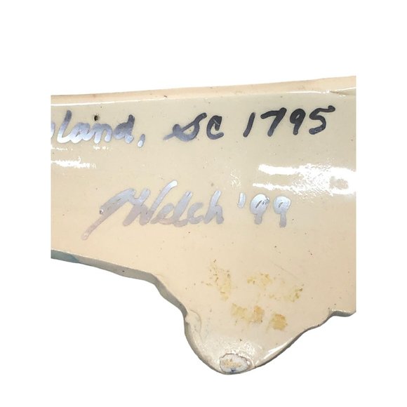 Lighthouse Decor Lot of 3 Chimes Ornaments Wooden Ceramic Blue Green Nautical - Picture 4 of 5